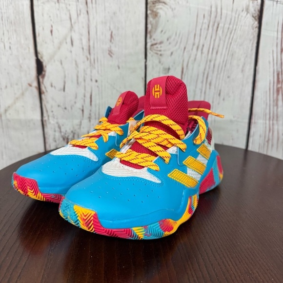 ADIDAS JAMES HARDEN STEPBACK Kids Colorful Athletic Shoes Limited Edition 6Y NWT - Picture 11 of 16